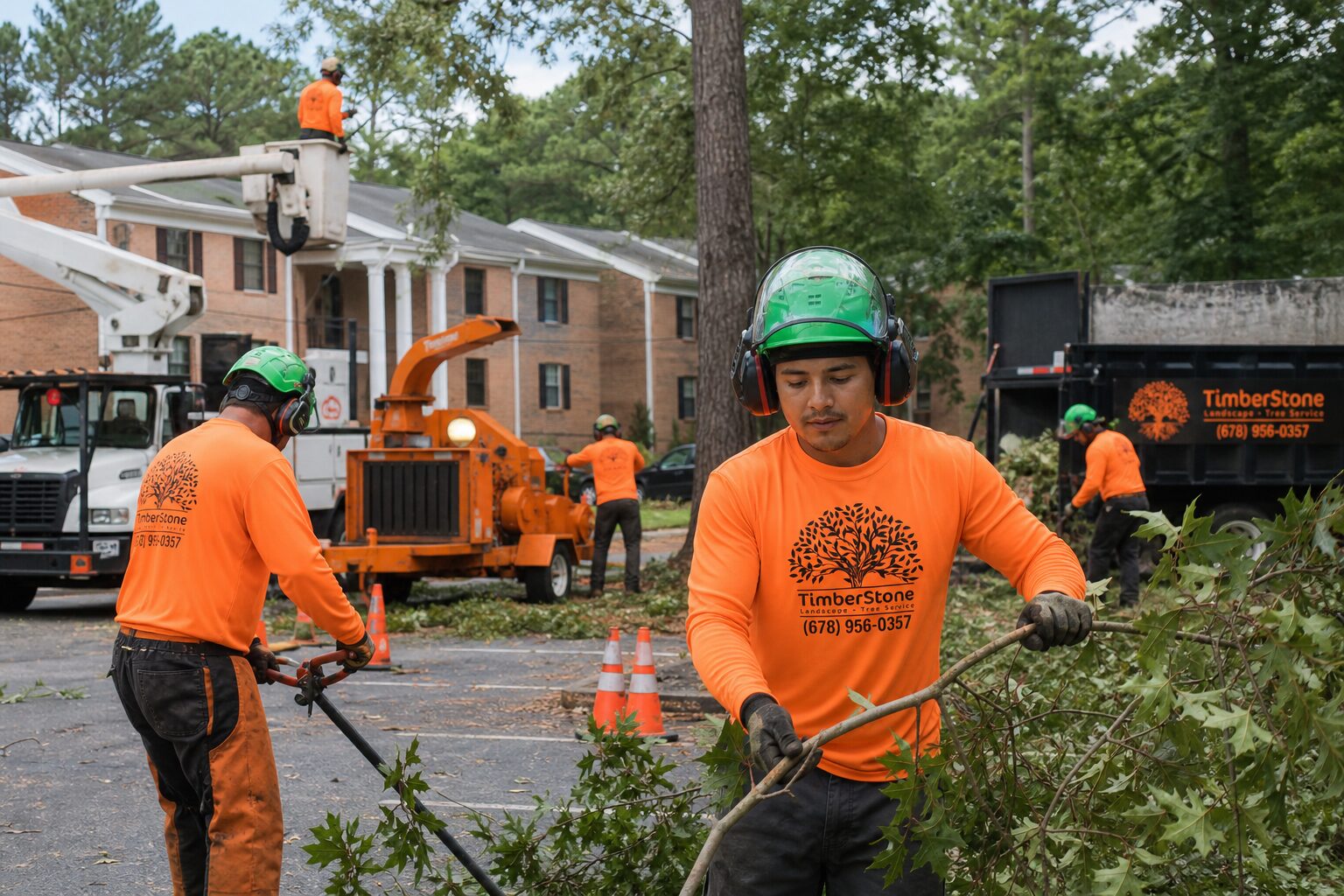 Commercial & HOA Tree Service work by Timberstone Tree Service in Metro Atlanta