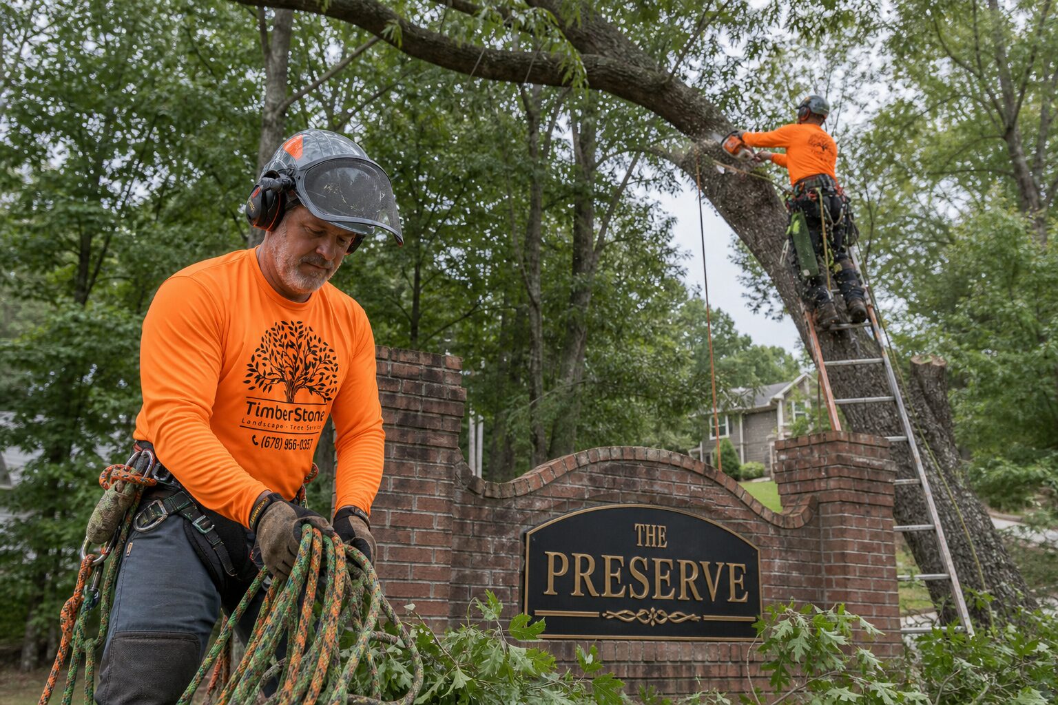 Commercial & HOA Tree Service work by Timberstone Tree Service in Metro Atlanta