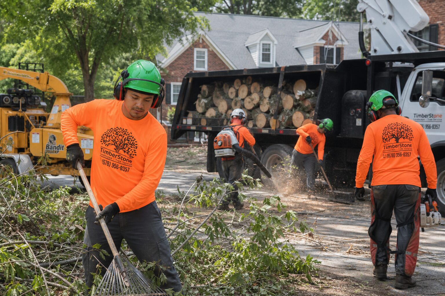 Debris Removal & Cleanup work by Timberstone Tree Service in Metro Atlanta