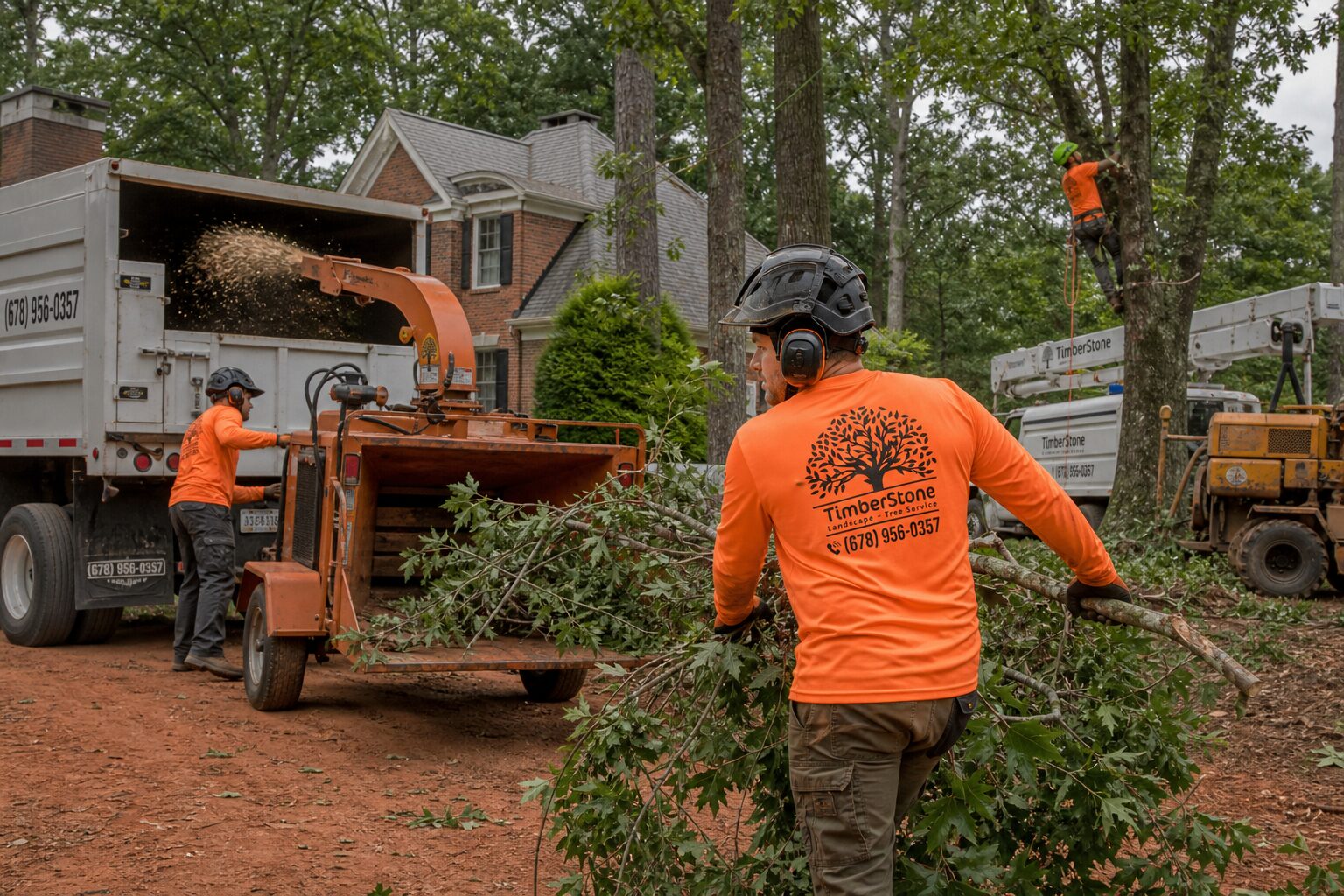 Debris Removal & Cleanup work by Timberstone Tree Service in Metro Atlanta