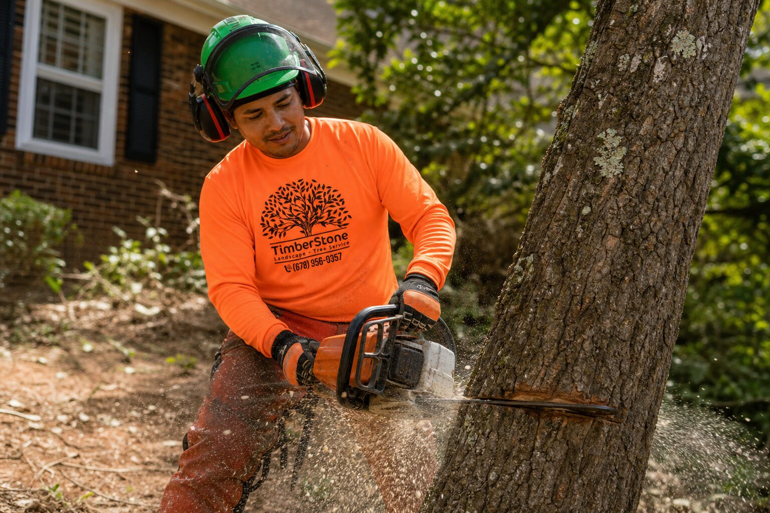 Land & Lot Clearing work by Timberstone Tree Service in Metro Atlanta