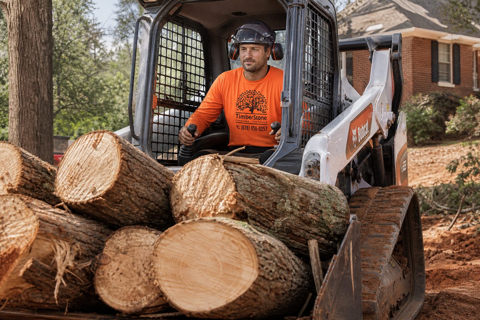Land & Lot Clearing work by Timberstone Tree Service in Metro Atlanta