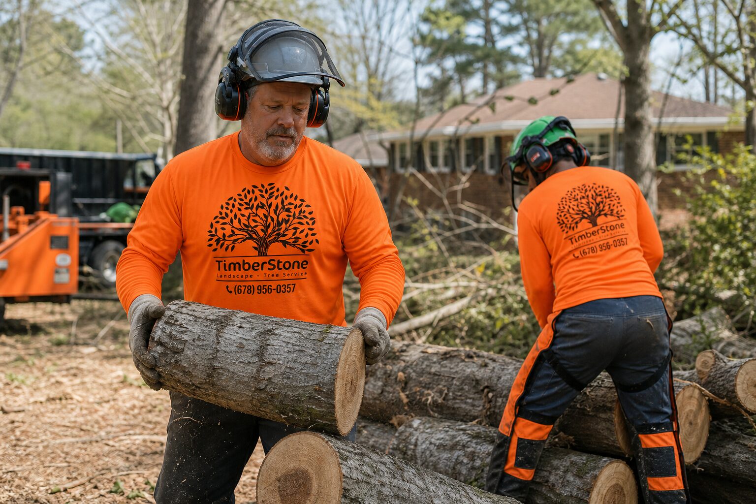 Land & Lot Clearing work by Timberstone Tree Service in Metro Atlanta