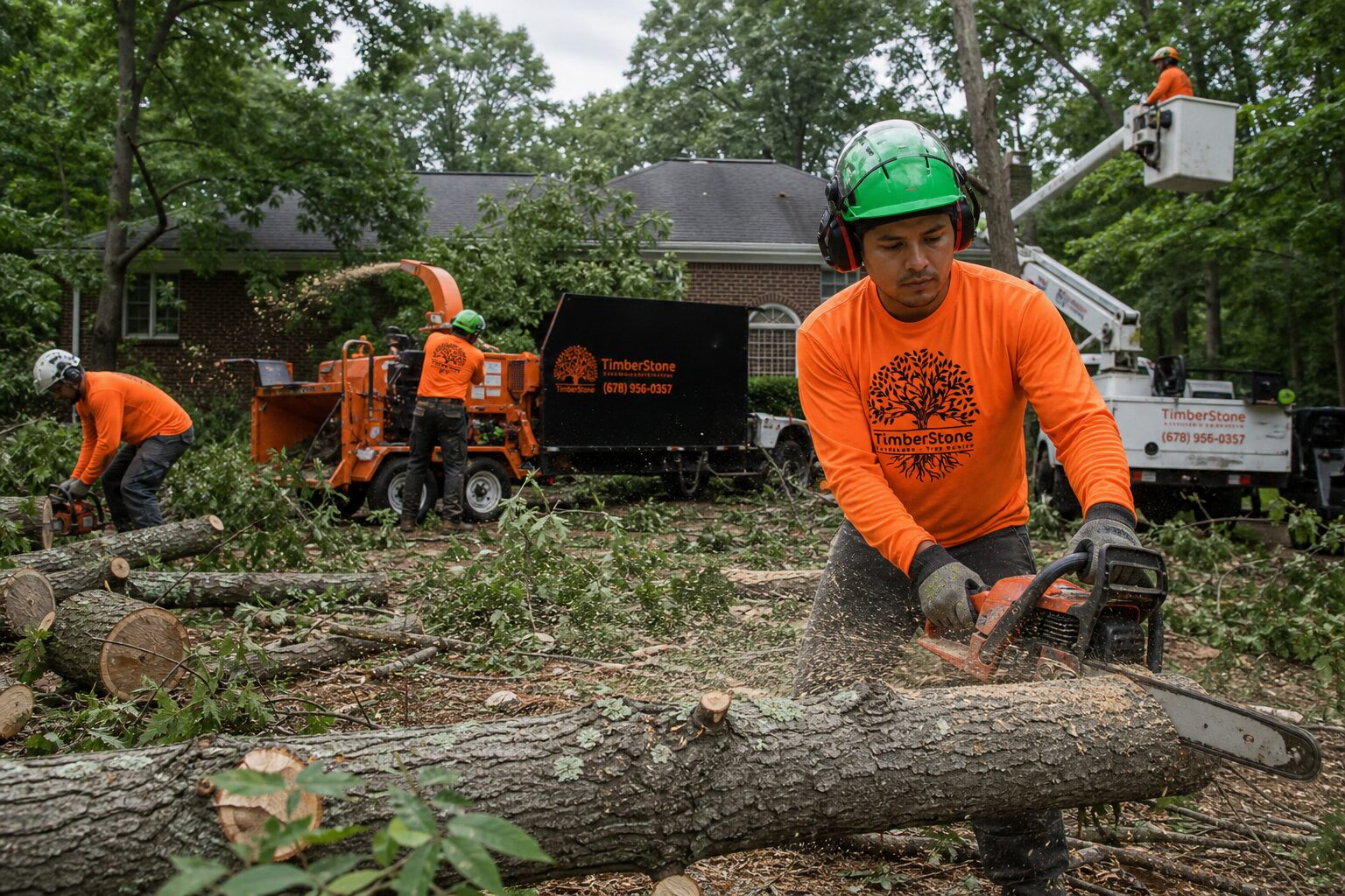 Lot Prep for Builders & Contractors work by Timberstone Tree Service in Metro Atlanta