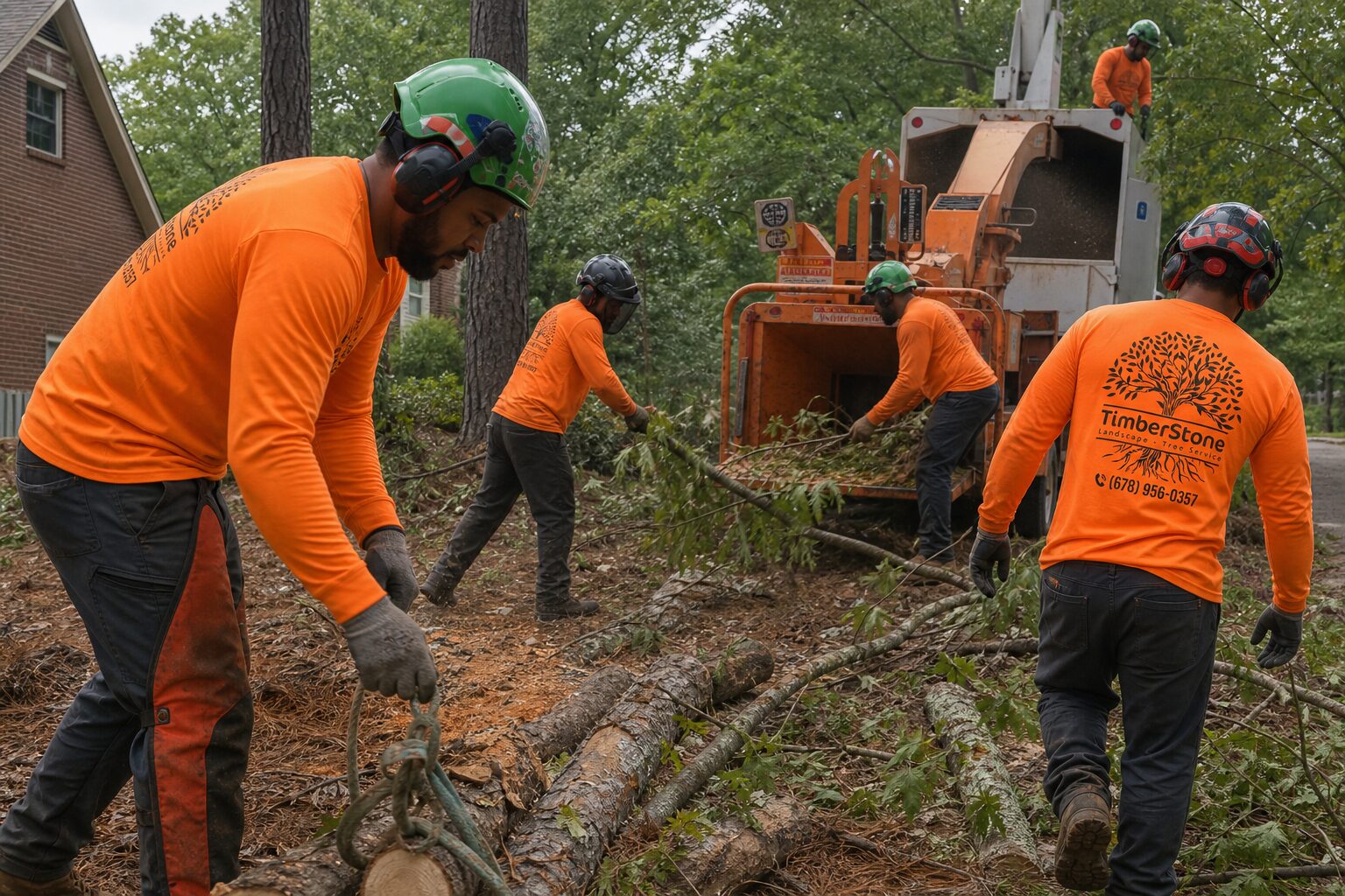 Lot Prep for Builders & Contractors work by Timberstone Tree Service in Metro Atlanta