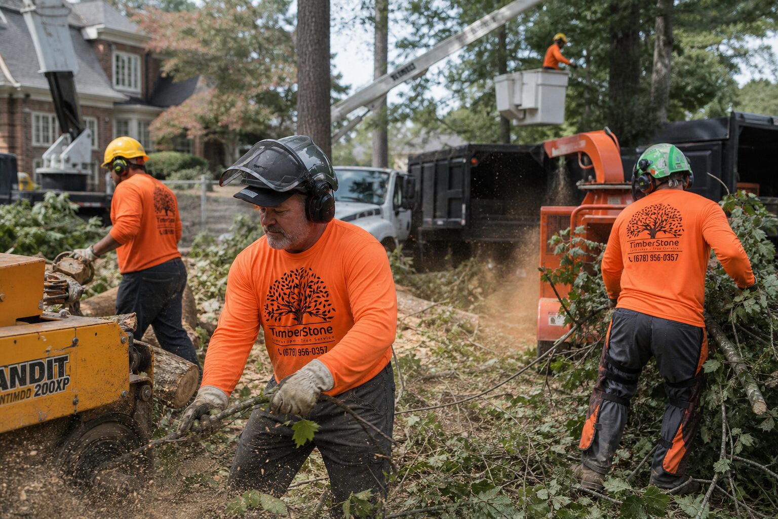 Lot Prep for Builders & Contractors work by Timberstone Tree Service in Metro Atlanta