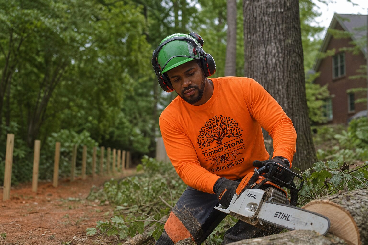 Lot Prep for Builders & Contractors work by Timberstone Tree Service in Metro Atlanta