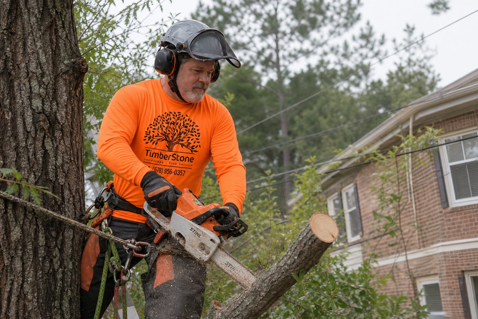 Storm Preparation work by Timberstone Tree Service in Metro Atlanta