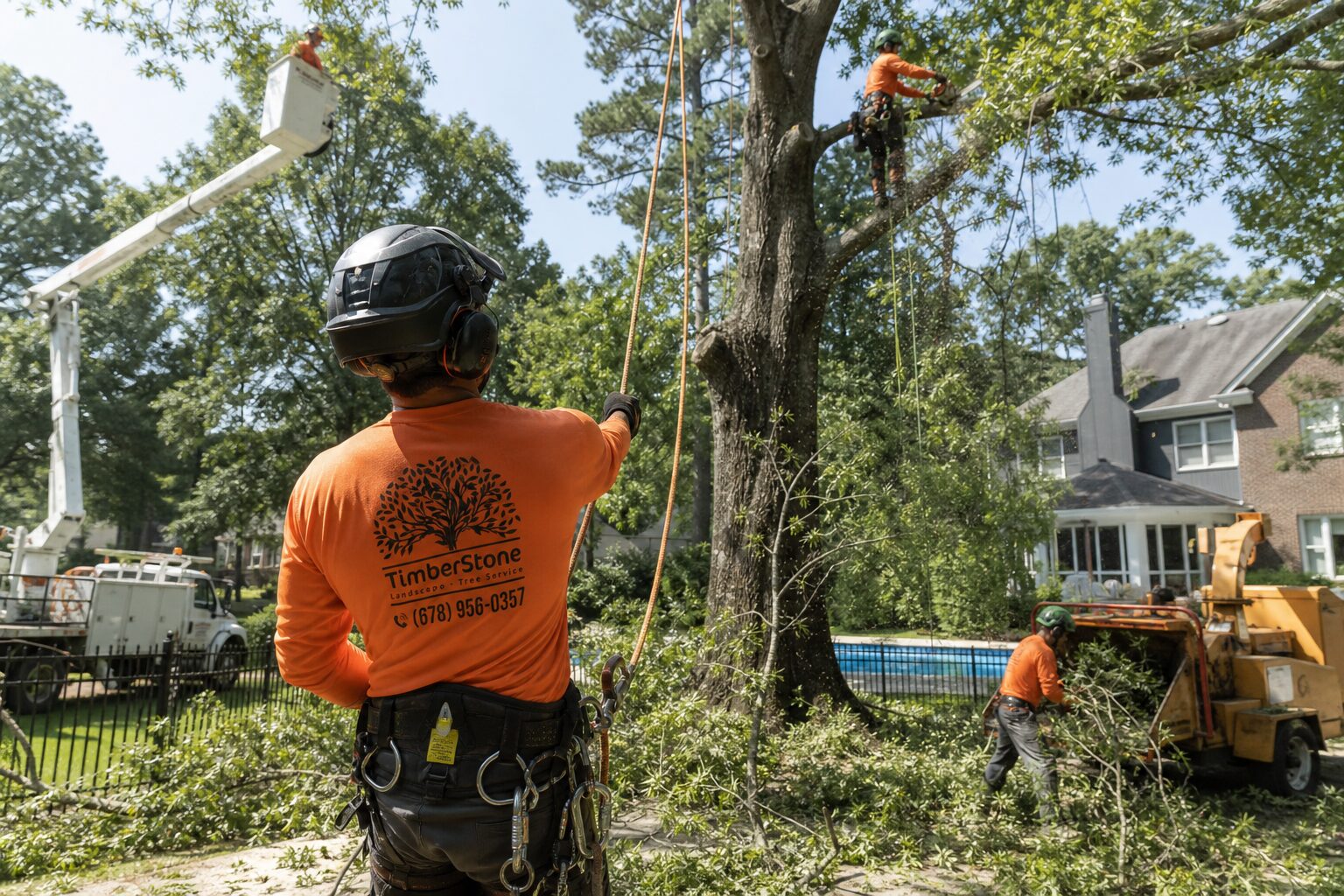 Storm Preparation work by Timberstone Tree Service in Metro Atlanta