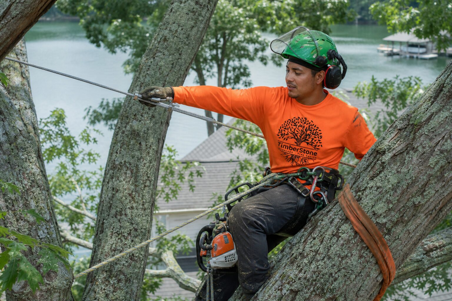 Storm Preparation work by Timberstone Tree Service in Metro Atlanta
