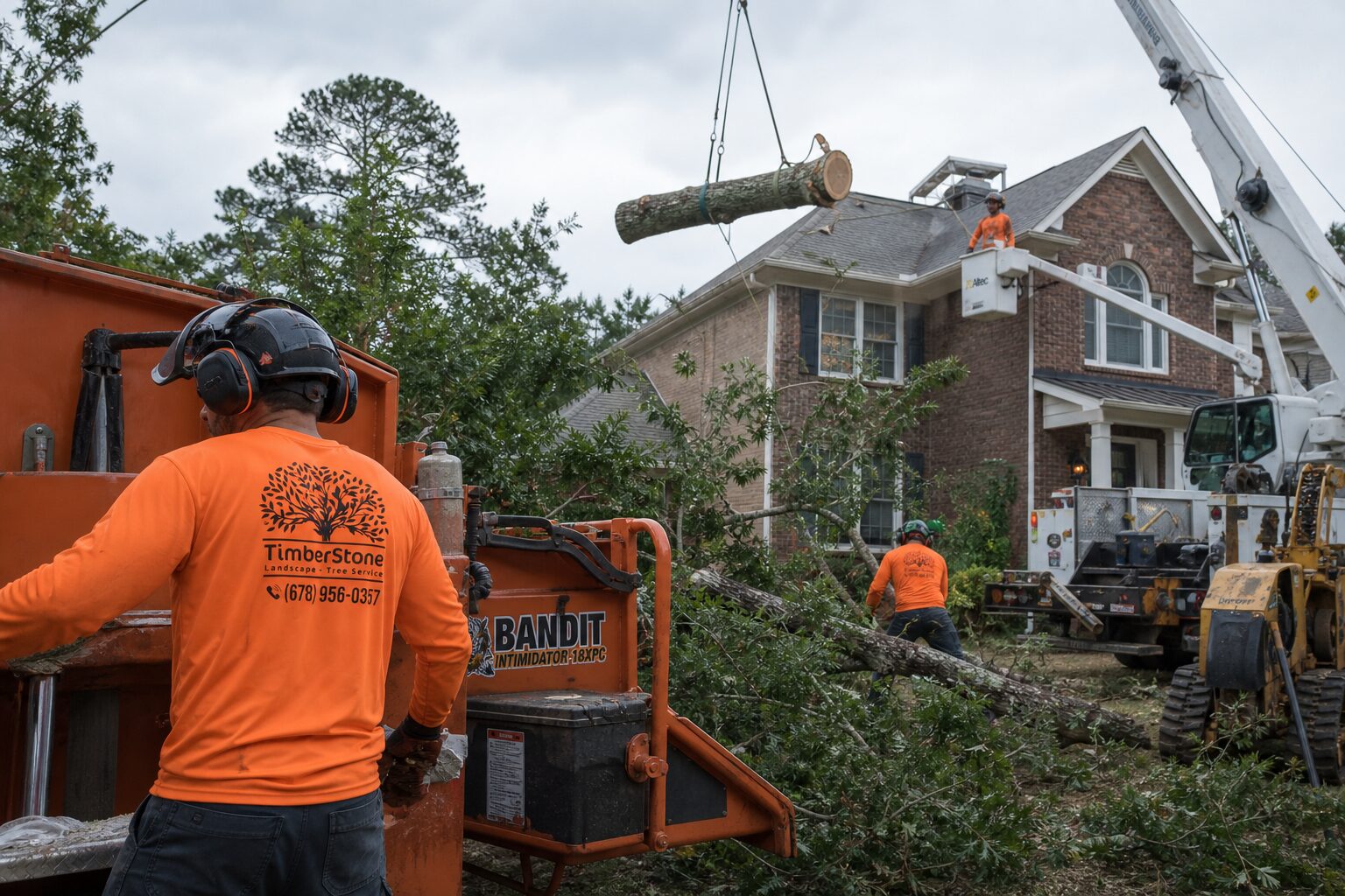 Crane & Technical Removal in Metro Atlanta by Timberstone Tree Service